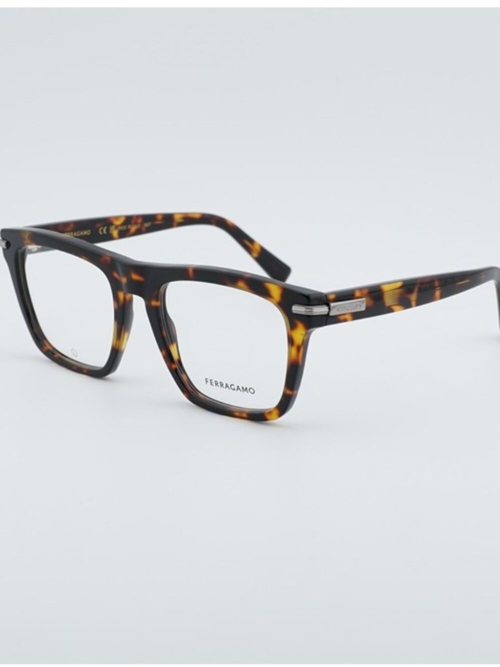 Salvatore Ferragamo SF3015 242 Eyeglasses Dark Havana 53mm Square Frame